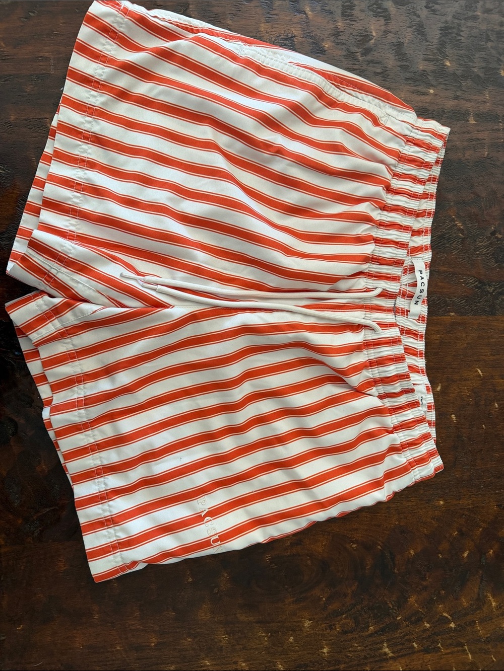 PacSun White & Red Striped Men’s Hybrid Shorts